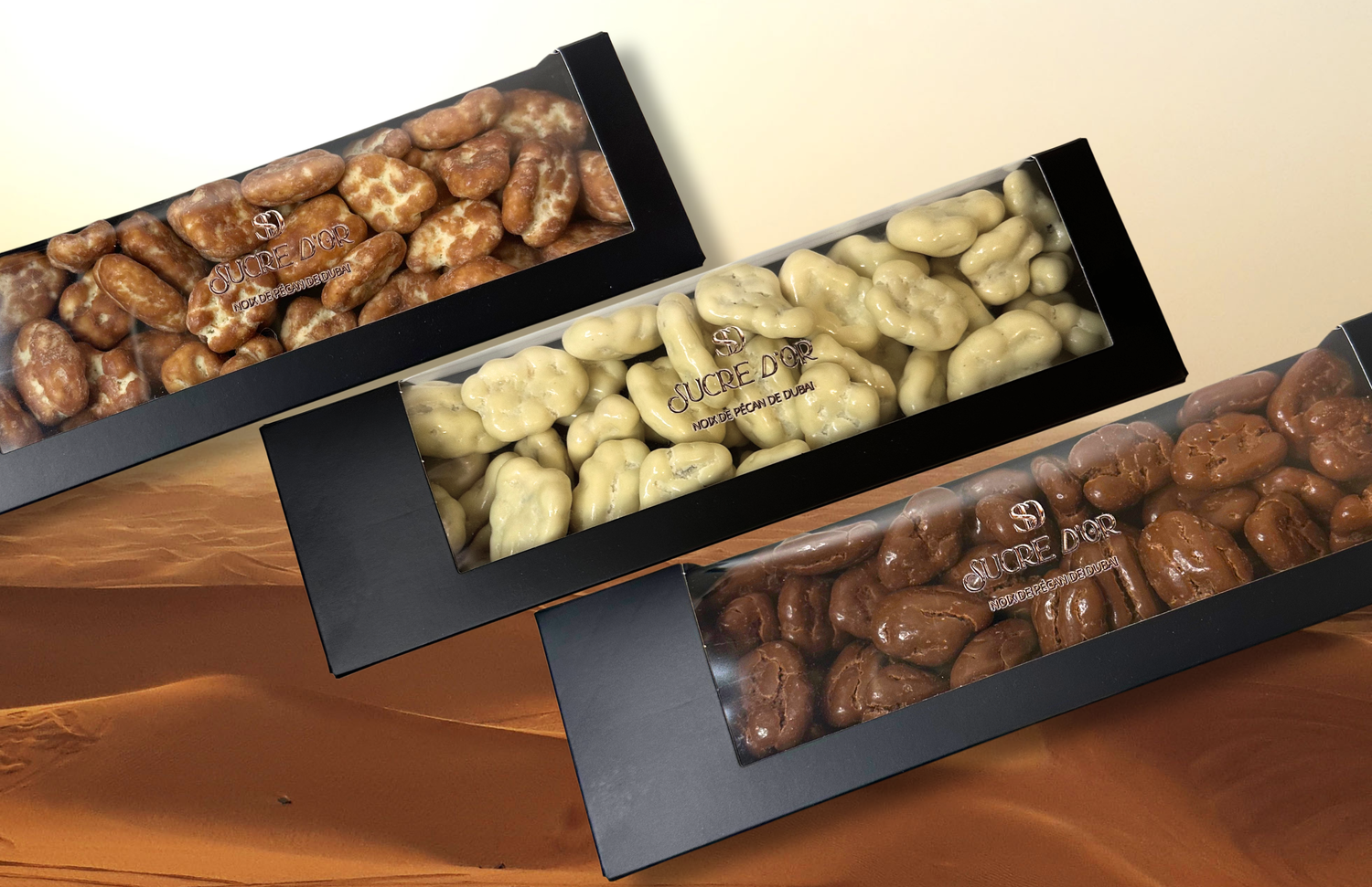 Noix de pécan enrobées de Dubaï – Sucre d’Or