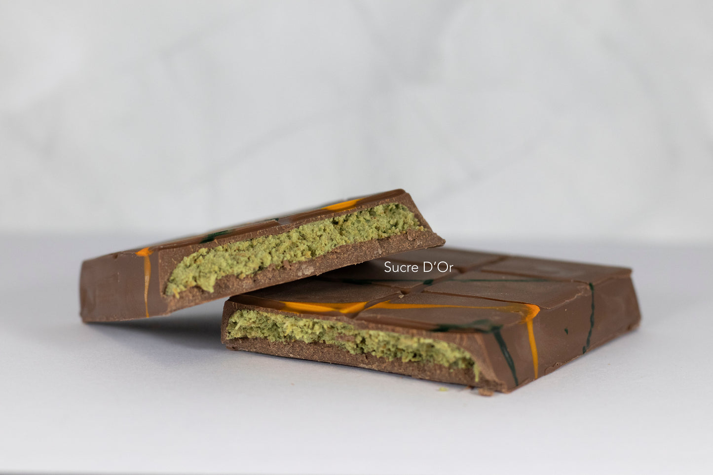 Tablette Pistache & Kunafa 200g – Chocolat de Dubaï | Sucre D'Or